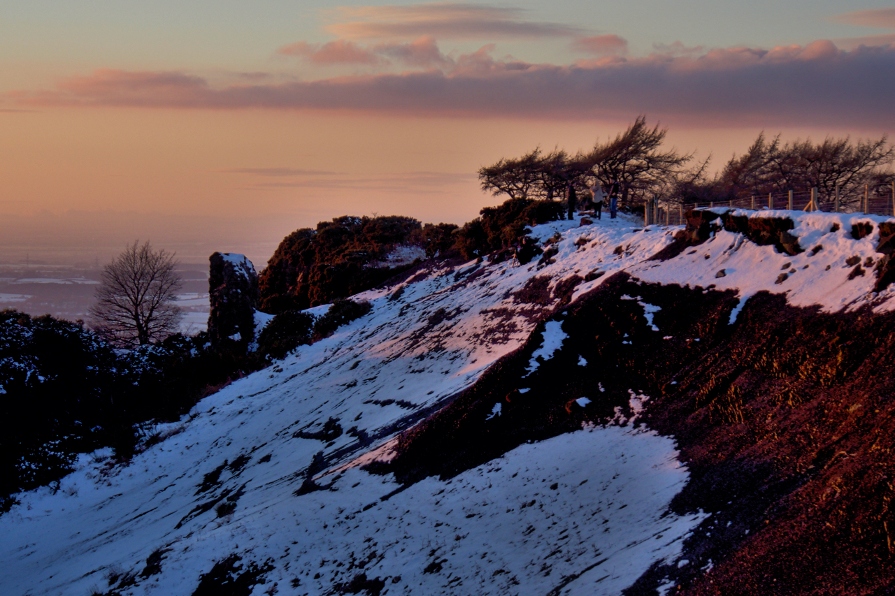 Sunset on Cliff Rigg Quarry