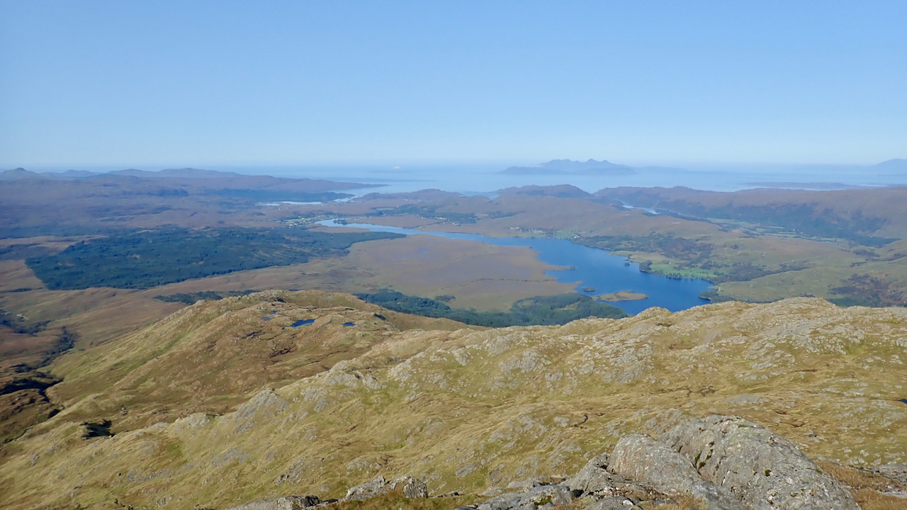 View to Rùm from Beinn Resipol