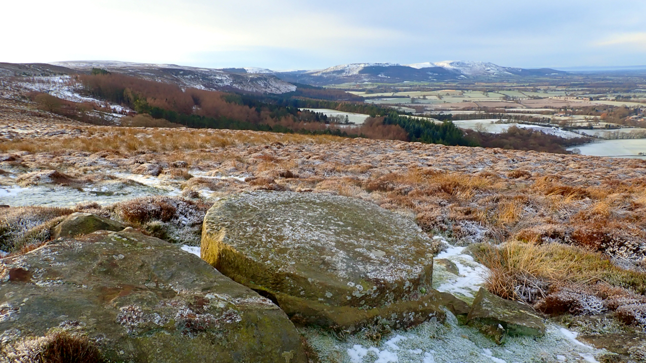 Just off the Baysdale road is an unfinished millstone