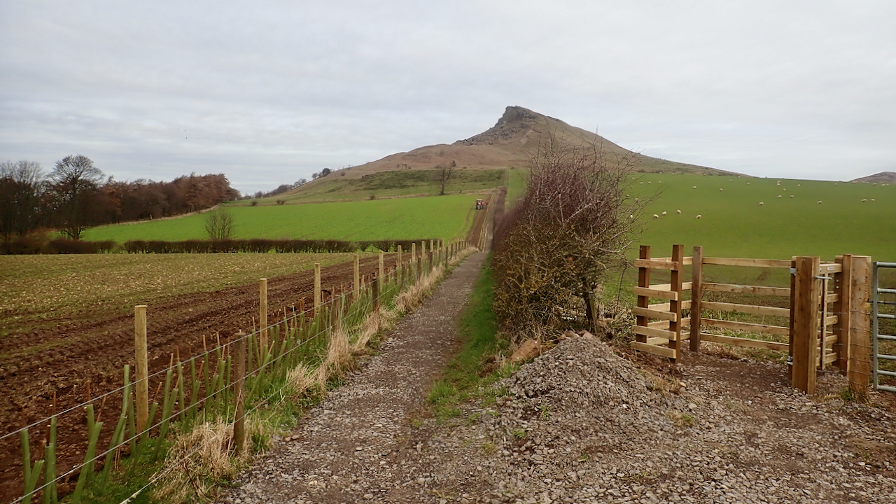 Resurfaced laid path to Roseberry
