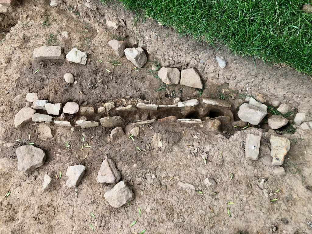 Trench 3 — what is believed to be a sacrarium