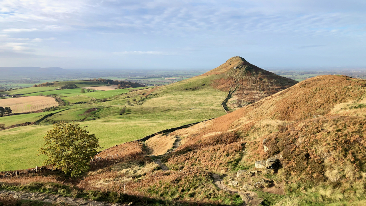 Roseberry Topping looking splendid this morning