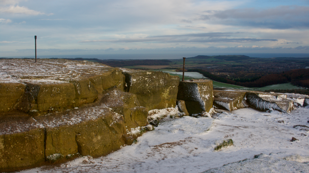 A fresh sprinkling of snow on Roseberry summit