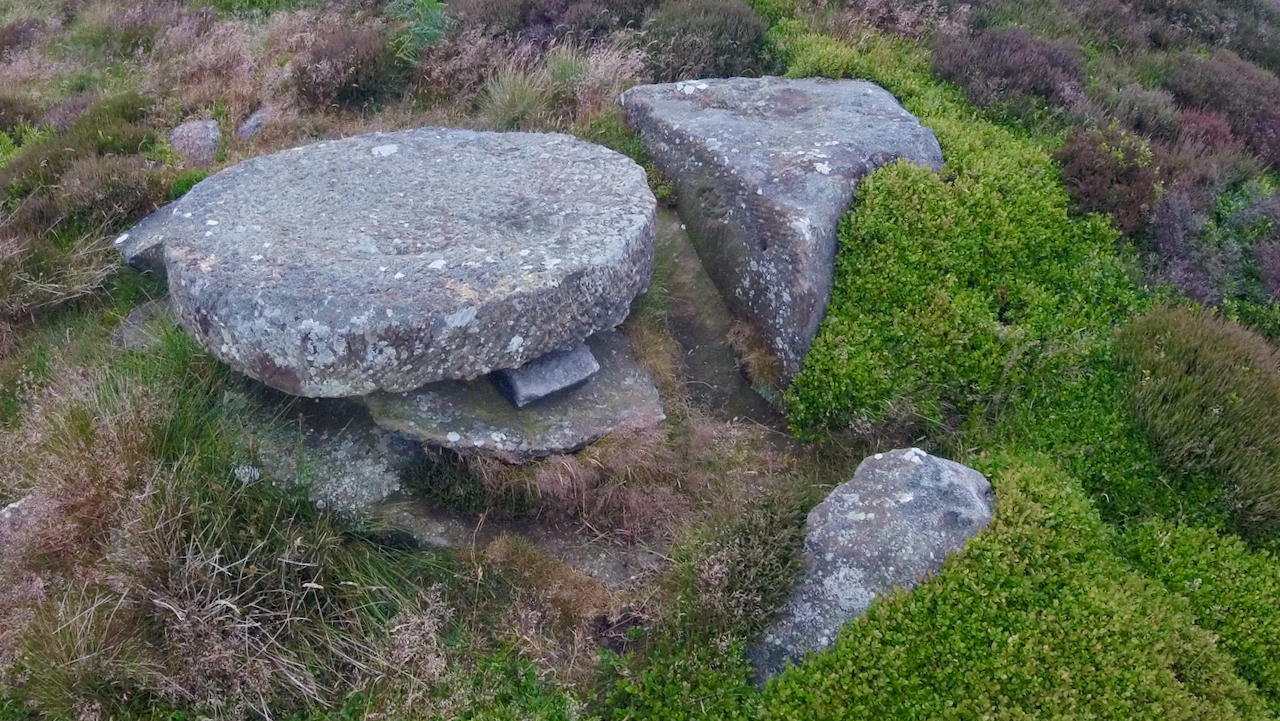 Unfinished millstone on Kildale Moor