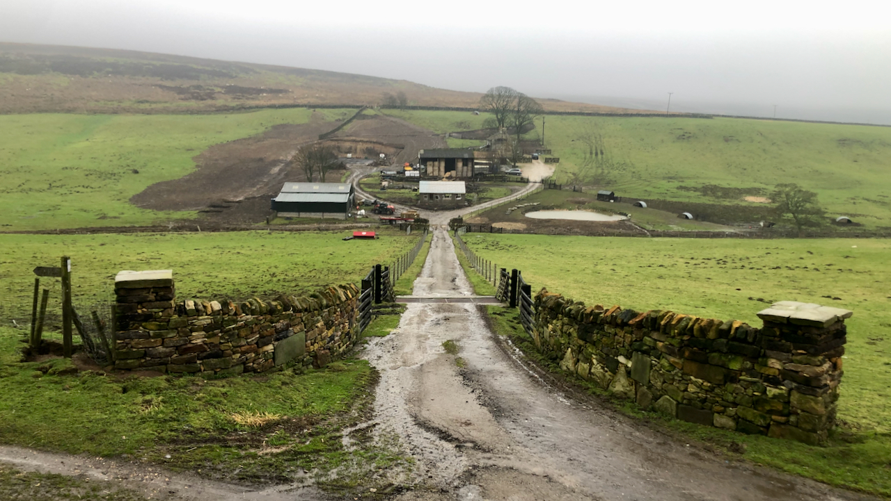 I walked past the entrance to Sleddale Farm today