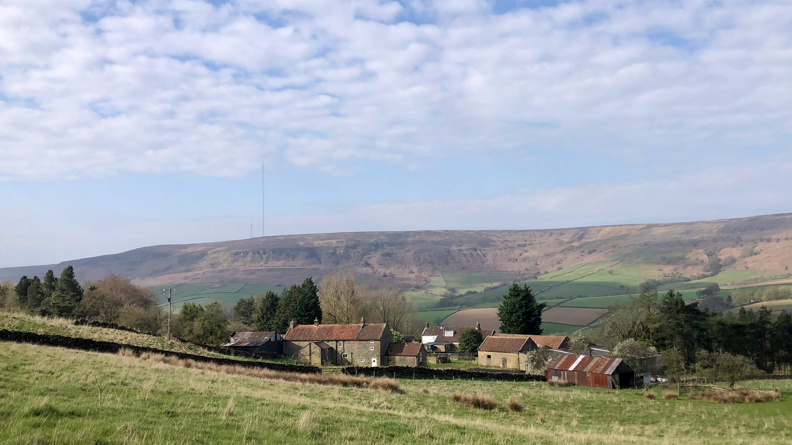 The iconic Bilsdale Mast has reached its final heights