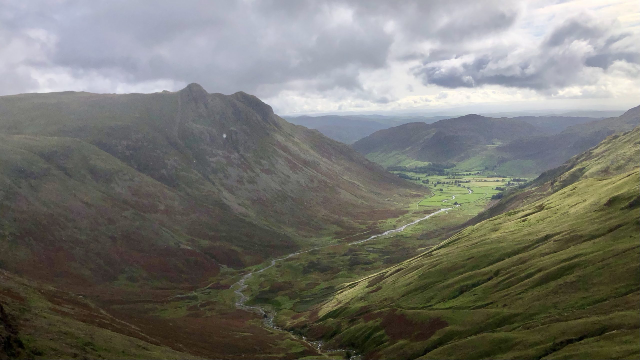 Mickleden, one of the two main tributaries of Great Langdale
